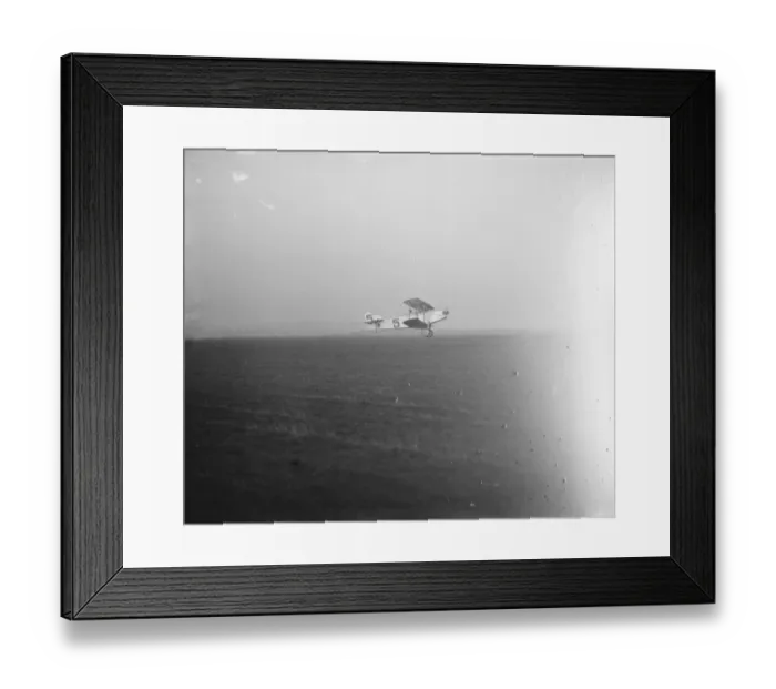 Framed Print : Light aeroplane trials at Lympne A Westland Wood Pigeon biplane in the High Framed Print : Light aeroplane trials at Lympne A Westland Wood Pigeon biplane in the High