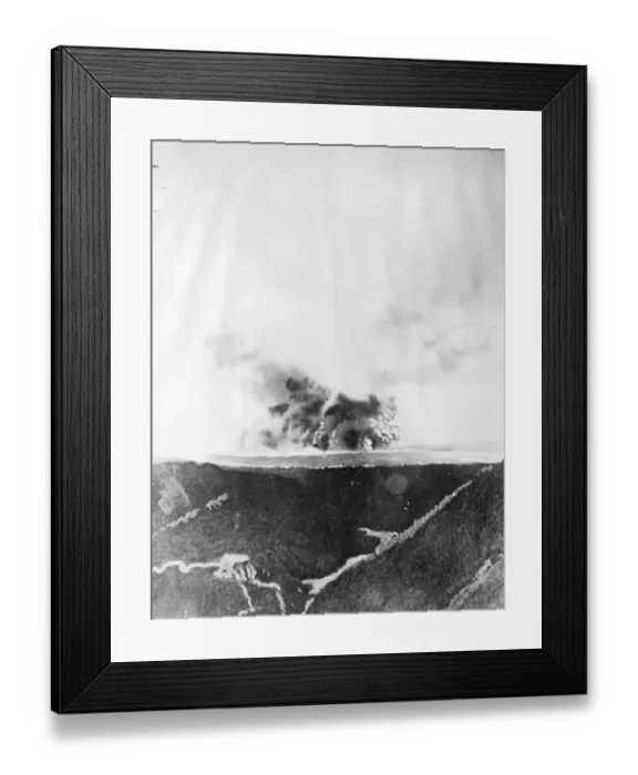Framed Print : Hawaiis famous volcano in action. A remarkable picture of the volcano of Kilauea