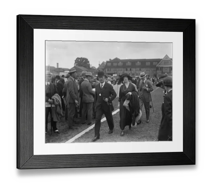 Framed Print : Royal Air Force pageant at Hendon. Lord and Lady Desborough arriving. 28 June 1924 Framed Print : Royal Air Force pageant at Hendon. Lord and Lady Desborough arriving. 28 June 1924