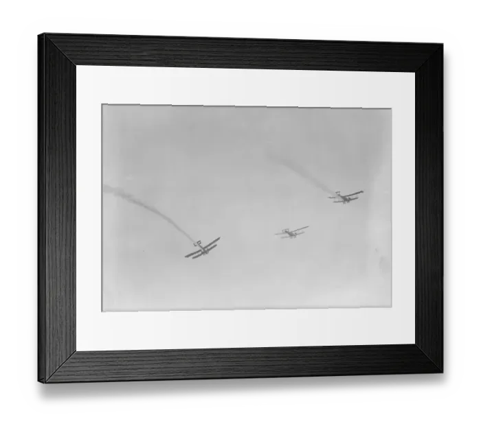 Framed Print : Saturdays Great Air Force Pageant at Hendon Two giant Handley Pages on a bombing Framed Print : Saturdays Great Air Force Pageant at Hendon Two giant Handley Pages on a bombing