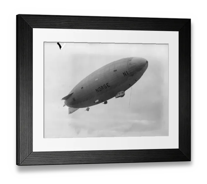 Framed Print : Amundsens airship Norge arrives at Pulham. The Norge in flight. 12 Framed Print : Amundsens airship Norge arrives at Pulham. The Norge in flight. 12