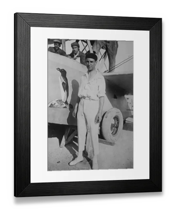 Framed Print : Lost French fliers. M M Laporte and Priol, two prominent French airmen who were Framed Print : Lost French fliers. M M Laporte and Priol, two prominent French airmen who were