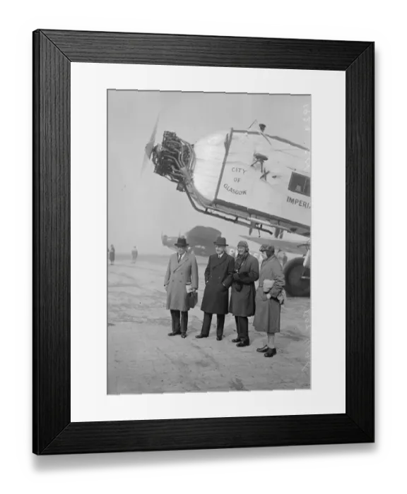 Framed Print : Great Britain opens worlds greatest airway. Sir V Vyvan of Imperial Airways Framed Print : Great Britain opens worlds greatest airway. Sir V Vyvan of Imperial Airways