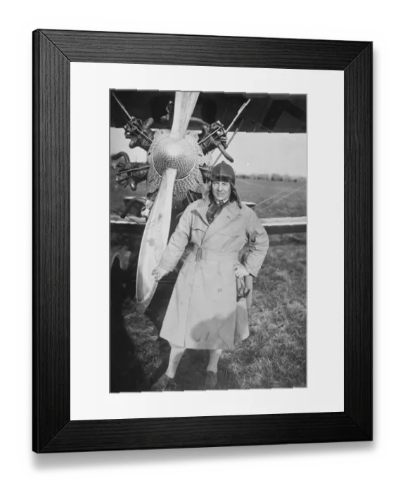 Framed Print : Germany to New York flight. The German pilot Udet. 1927 Framed Print : Germany to New York flight. The German pilot Udet. 1927