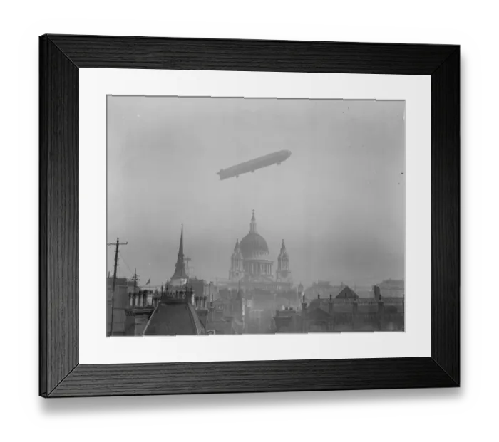 Framed Print : Great Airship over London The R 23 flying over St Pauls Cathedral 1920 Framed Print : Great Airship over London The R 23 flying over St Pauls Cathedral 1920