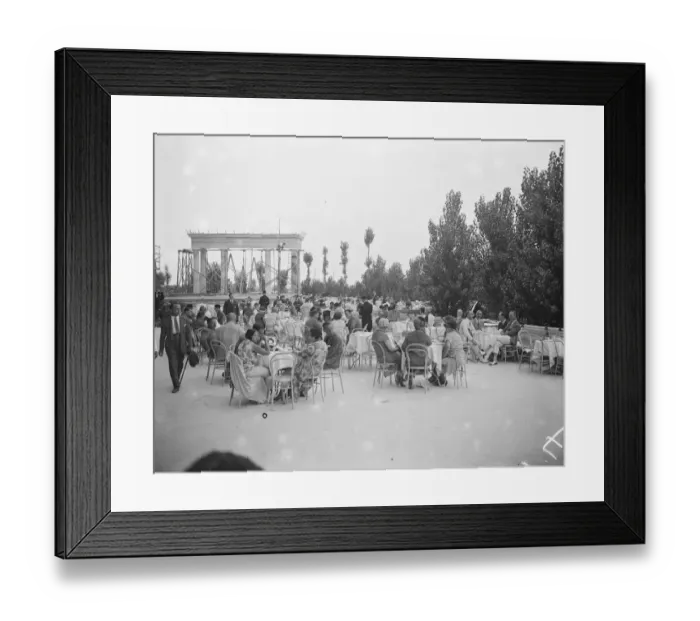 Framed Print : On the Lido Guests taking tea on the terrace of the Excelsior Palace Hotel 25 August Framed Print : On the Lido Guests taking tea on the terrace of the Excelsior Palace Hotel 25 August