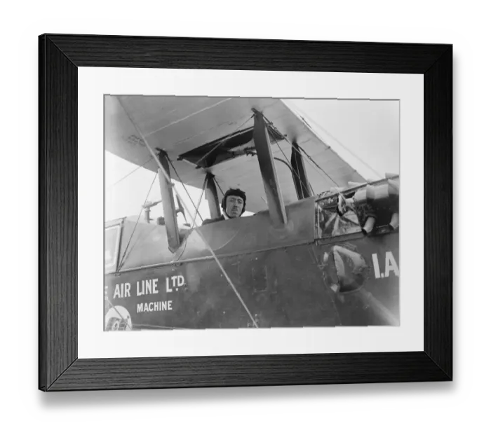 Framed Print : Result of the great air race Captain F L Barnard who was the first to reach Croydon Framed Print : Result of the great air race Captain F L Barnard who was the first to reach Croydon