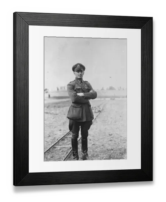 Framed Print : World flight ends with a crash Major Zanni, who crashed at Osaka. This terminated