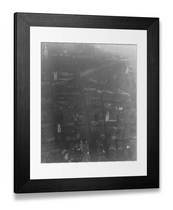 Framed Print : Aerial photo of London taken from airship R 22 1920 Framed Print : Aerial photo of London taken from airship R 22 1920