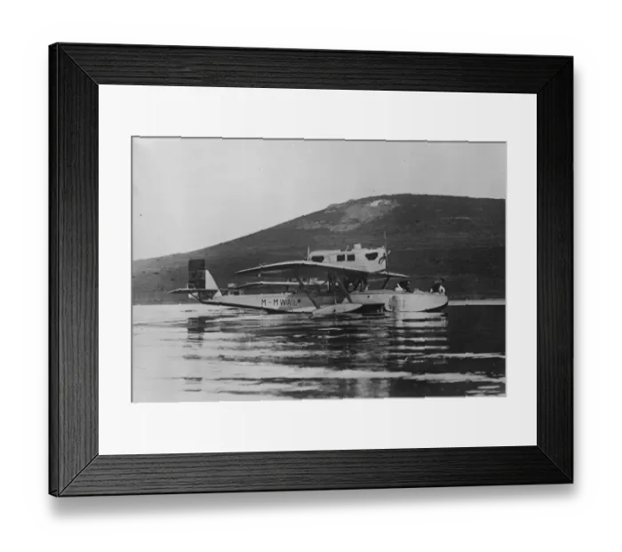 Framed Print : Attempt to fly from Spain to America. The Dornier aeroplane, in which Commandante Franco Framed Print : Attempt to fly from Spain to America. The Dornier aeroplane, in which Commandante Franco