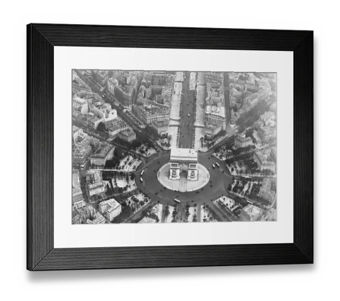 Framed Print : Paris as seen from the air. Showing the Place de L Etoile. 2 November 1928 Framed Print : Paris as seen from the air. Showing the Place de L Etoile. 2 November 1928