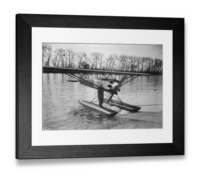 Framed Print : Airmans world record. Lt Demouget beat the worlds altitude record for seaplanes Framed Print : Airmans world record. Lt Demouget beat the worlds altitude record for seaplanes