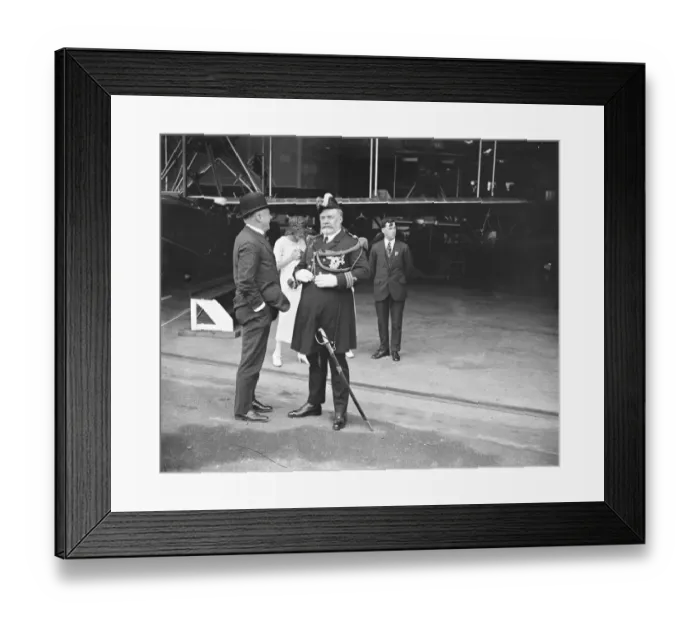 Framed Print : The Prince of Wales visit to Southampton with Captain Cardona, chief of the Spanish Framed Print : The Prince of Wales visit to Southampton with Captain Cardona, chief of the Spanish