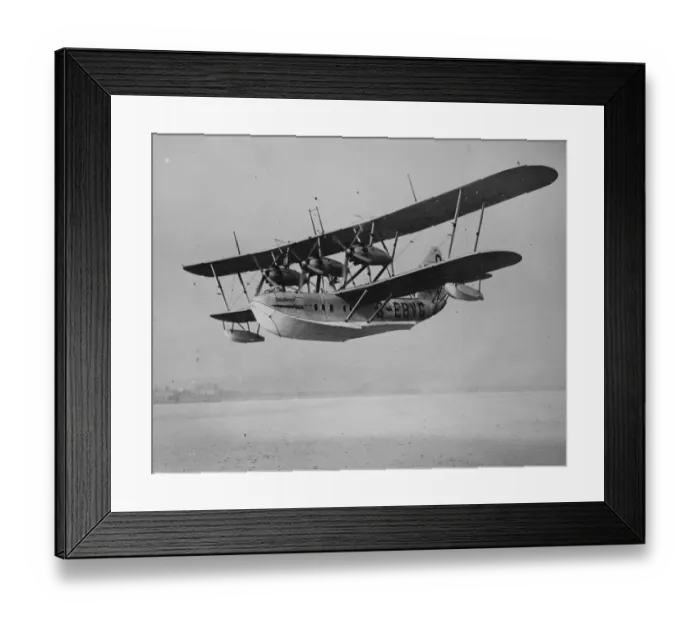 Framed Print : Trials of biggest, fastest, and most powerful flying boat