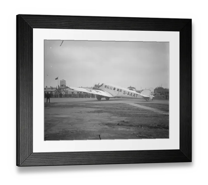 Framed Print : Money through the air A three engined, all metal German passenger monoplane, arrived Framed Print : Money through the air A three engined, all metal German passenger monoplane, arrived