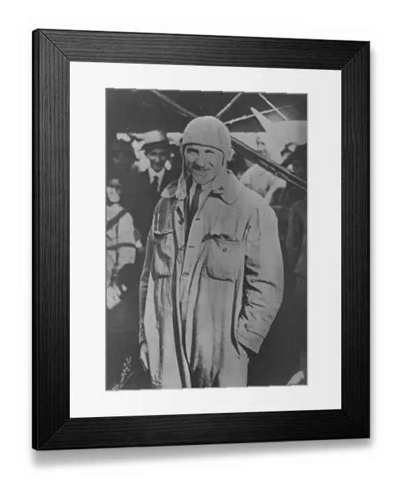 Framed Print : 562 miles in 5 hours, Prague to Paris Flight Captain Demlin the rench airmen who Framed Print : 562 miles in 5 hours, Prague to Paris Flight Captain Demlin the rench airmen who