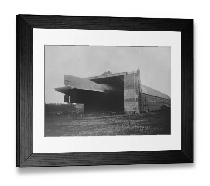 Framed Print : Germany hands over a zeppelin to France The L 72 entering its hangar 14 July 1920 Framed Print : Germany hands over a zeppelin to France The L 72 entering its hangar 14 July 1920