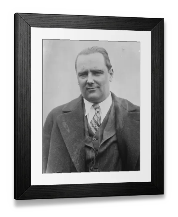 Framed Print : Mr C Chamberlin commences his Atlantic flight. A portrait of Bertaud, who was Framed Print : Mr C Chamberlin commences his Atlantic flight. A portrait of Bertaud, who was