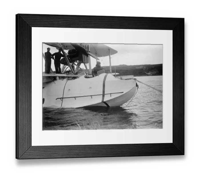 Framed Print : Start of the great air adventure. Four flying boats off to Singapore from Cattewater Framed Print : Start of the great air adventure. Four flying boats off to Singapore from Cattewater