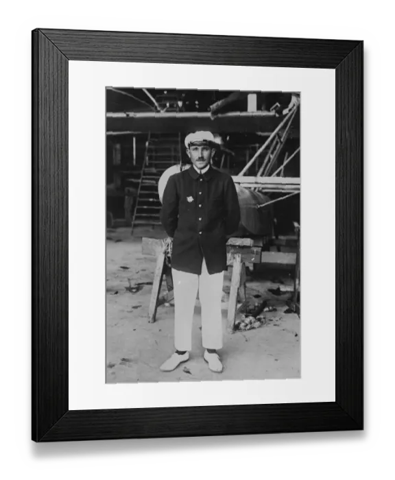 Framed Print : Lost French fliers. M M Laporte and Priol, two prominent French airmen who were Framed Print : Lost French fliers. M M Laporte and Priol, two prominent French airmen who were
