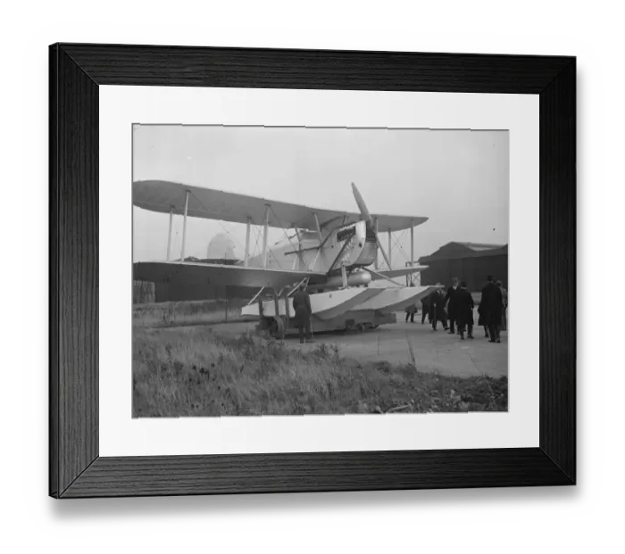 Framed Print : BRITAINs FIRST FLYING TORPEDO BOAT. The first torpedo-carrying seaplane to be built Framed Print : BRITAINs FIRST FLYING TORPEDO BOAT. The first torpedo-carrying seaplane to be built