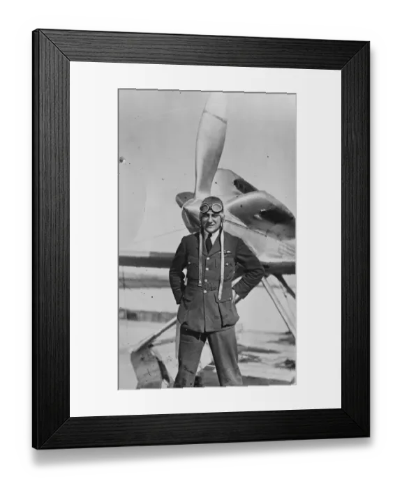 Framed Print : Flying Officer Schofield. September 1929 Framed Print : Flying Officer Schofield. September 1929