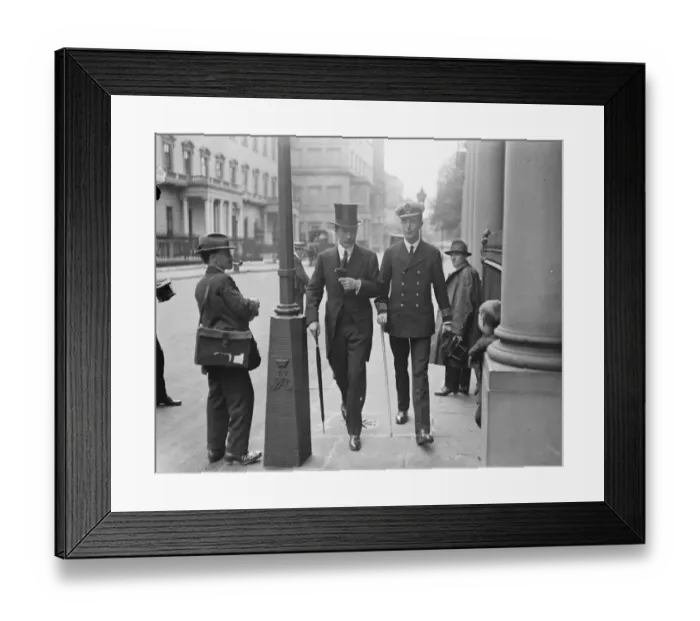 Framed Print : First meeting of the air board. Sir Paul Harvey ( sec ) with Commander Groves Framed Print : First meeting of the air board. Sir Paul Harvey ( sec ) with Commander Groves