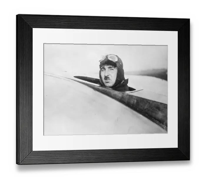 Framed Print : Gliding over the channel M Barbot the French airman is experimenting at Calais with his glider Framed Print : Gliding over the channel M Barbot the French airman is experimenting at Calais with his glider