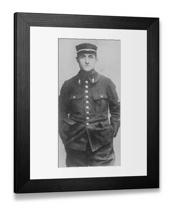 Framed Print : The Tail less Aeroplane Captain Madon a famous French air ace who is experimenting