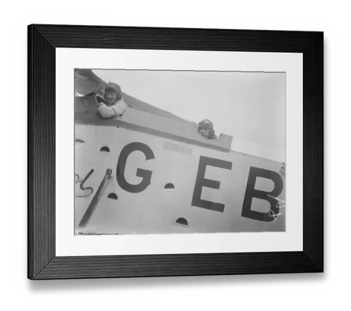 Framed Print : Aviators Left T W Campbell Right, Godfrey Framed Print : Aviators Left T W Campbell Right, Godfrey