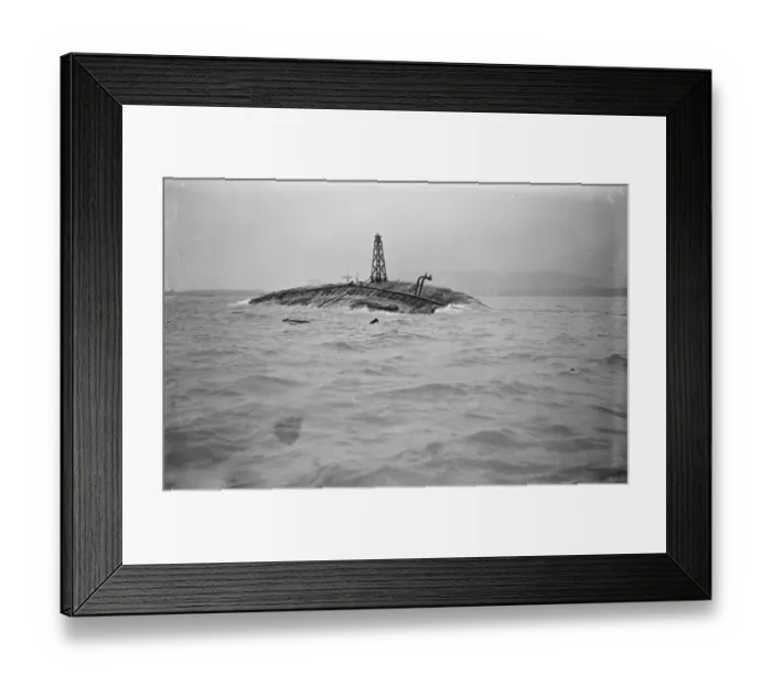 Framed Print : A lighthouse onthe keel of HMS Glatton. Operations on the monitor Glatton have Framed Print : A lighthouse onthe keel of HMS Glatton. Operations on the monitor Glatton have