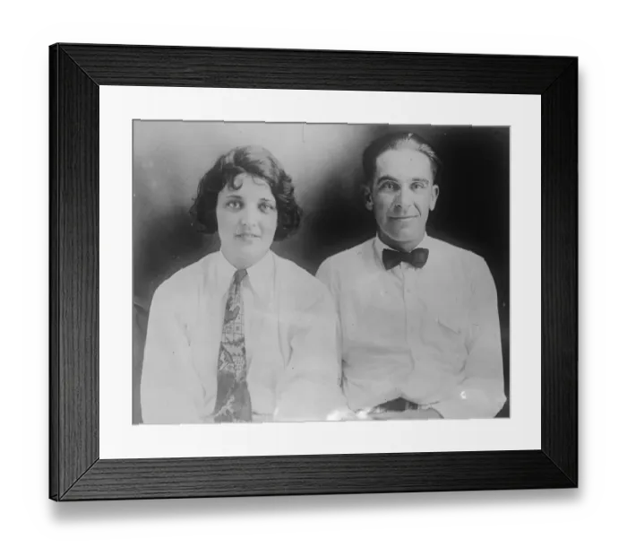 Framed Print : Miss Ruth Elders attempt to fly the Atlantic. Miss Elder with her co pilot, George Haldeman Framed Print : Miss Ruth Elders attempt to fly the Atlantic. Miss Elder with her co pilot, George Haldeman