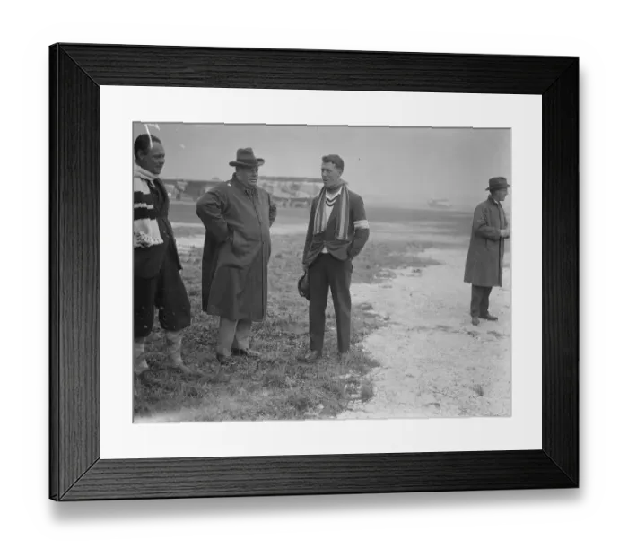 Framed Print : Barnard wins aerial derby. Barnard with Sir Eric Geddes. 4 July 1925 Framed Print : Barnard wins aerial derby. Barnard with Sir Eric Geddes. 4 July 1925
