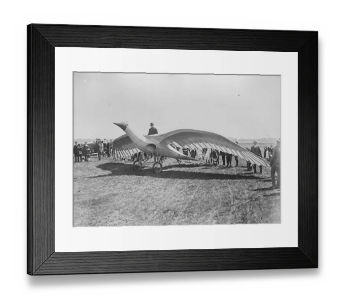 Framed Print : Accident during glider trials at Berlin A series of glider trials have just taken Framed Print : Accident during glider trials at Berlin A series of glider trials have just taken