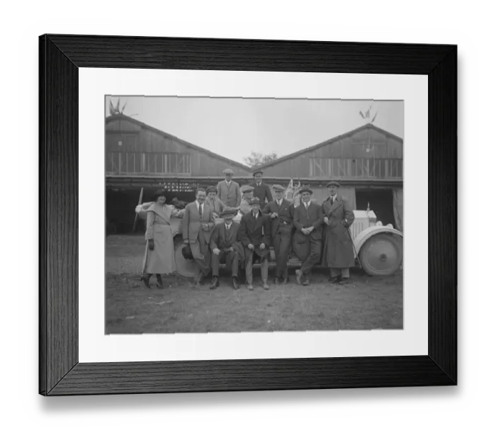 Framed Print : The Gordon Bennett Air Race at Etampes near Paris A group of British aviation officials Framed Print : The Gordon Bennett Air Race at Etampes near Paris A group of British aviation officials