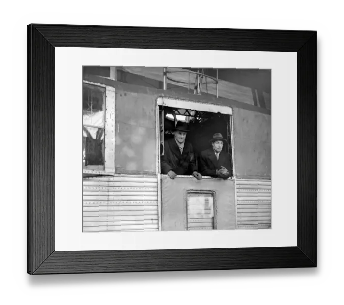 Framed Print : Being re-conditioned at Cardington Aerodrome. Sir Samuel Hoare ( Minister for air ) Framed Print : Being re-conditioned at Cardington Aerodrome. Sir Samuel Hoare ( Minister for air )