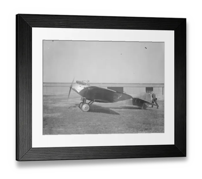 Framed Print : Mr F Courtney tests a bird like side car monoplane at Croydon Major Cooper built the machine Framed Print : Mr F Courtney tests a bird like side car monoplane at Croydon Major Cooper built the machine