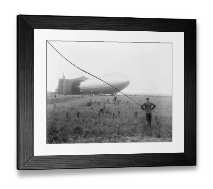 Framed Print : Giant Airship Built for the American Navy Makes its First Flight The Airship R 38 Framed Print : Giant Airship Built for the American Navy Makes its First Flight The Airship R 38