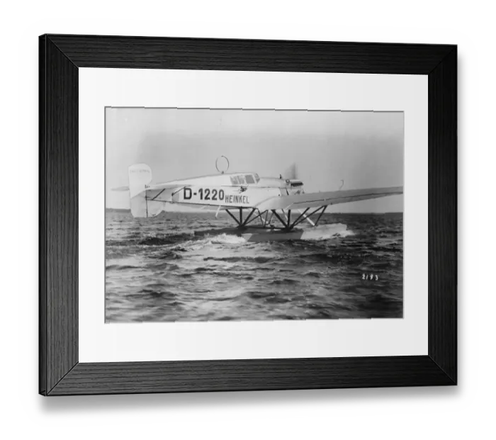 Framed Print : German seaplane D1220 leaves Wilhelmshaven on a transatlantic flight. The seaplane Framed Print : German seaplane D1220 leaves Wilhelmshaven on a transatlantic flight. The seaplane