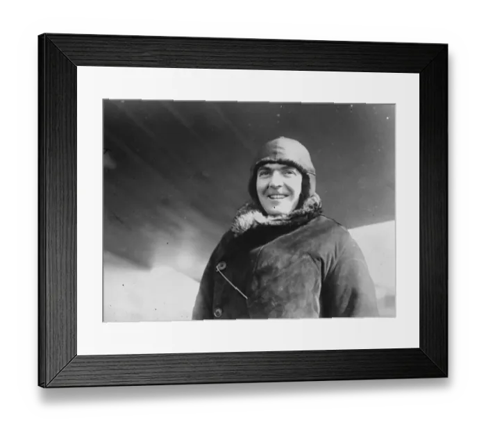 Framed Print : Attempt on air record. Big RAF plane leaves Cranwell. Squadron Leader A C Jones, the pilot Framed Print : Attempt on air record. Big RAF plane leaves Cranwell. Squadron Leader A C Jones, the pilot