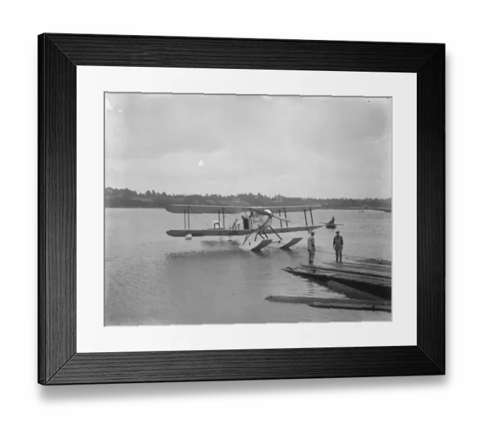 Framed Print : First seaplane wireless ambulance trials at Hamble The first fairy seaplane ambulance