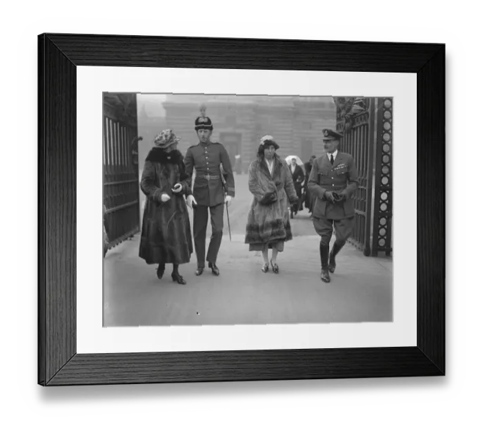 Framed Print : Investiture at Buckingham Palace London Flight Lieutenant Stephens and Wing Commander Strange Framed Print : Investiture at Buckingham Palace London Flight Lieutenant Stephens and Wing Commander Strange