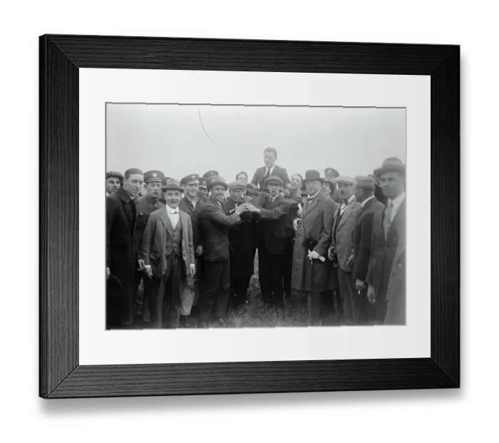 Framed Print : Result of the great air race round Britain Captain F L Barnard who was the first