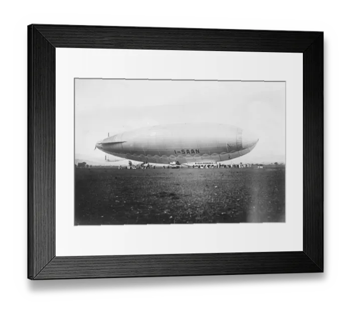 Framed Print : Two Italian dirigibles complete cruise to France and Southern spain The Saan Framed Print : Two Italian dirigibles complete cruise to France and Southern spain The Saan