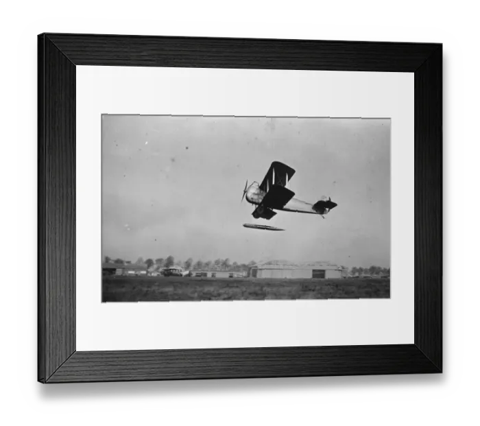 Framed Print : Weapon for next war Torpedo launching from the air Trials at Villacoublay with a Levasseur PL 2 Framed Print : Weapon for next war Torpedo launching from the air Trials at Villacoublay with a Levasseur PL 2