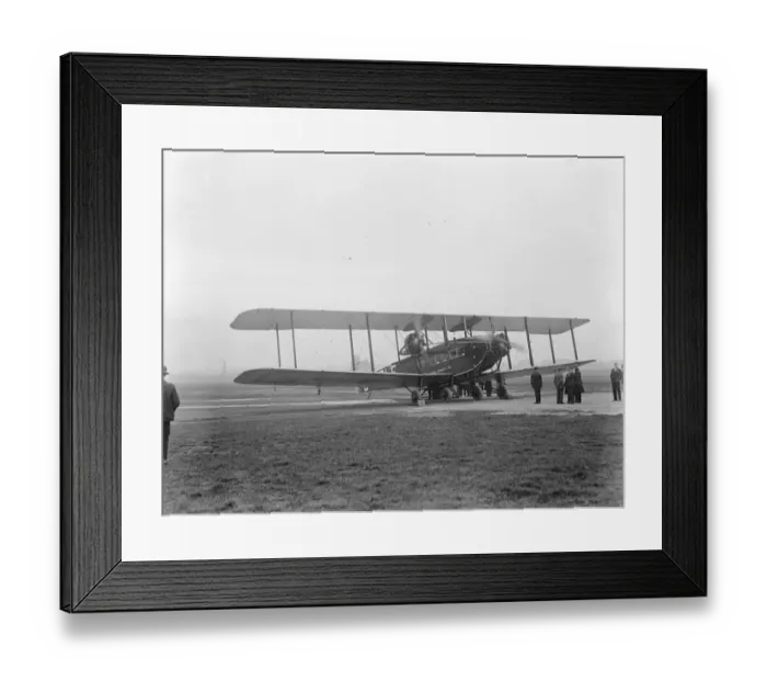 Framed Print : Safer air mail, huge machine with three motors. Sir Eric Geddes accepts at Croydon Framed Print : Safer air mail, huge machine with three motors. Sir Eric Geddes accepts at Croydon