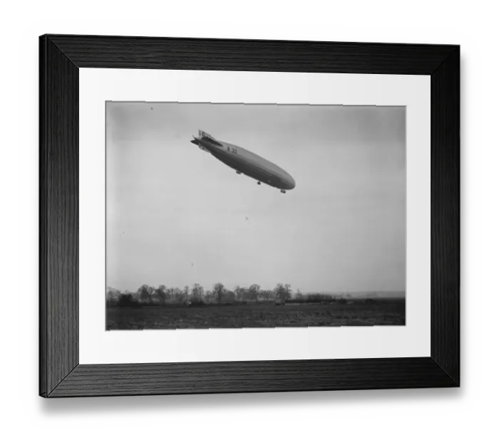 Framed Print : First flight of a British airship for over three years. R33 leaves Cardington Aerodrome Framed Print : First flight of a British airship for over three years. R33 leaves Cardington Aerodrome