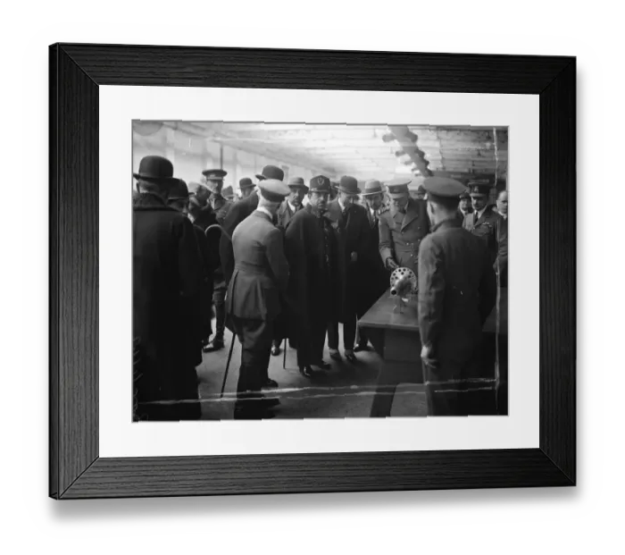 Framed Print : The King of Afghanistan at Royal Air Force training school at Halton. 17 March 1928 Framed Print : The King of Afghanistan at Royal Air Force training school at Halton. 17 March 1928