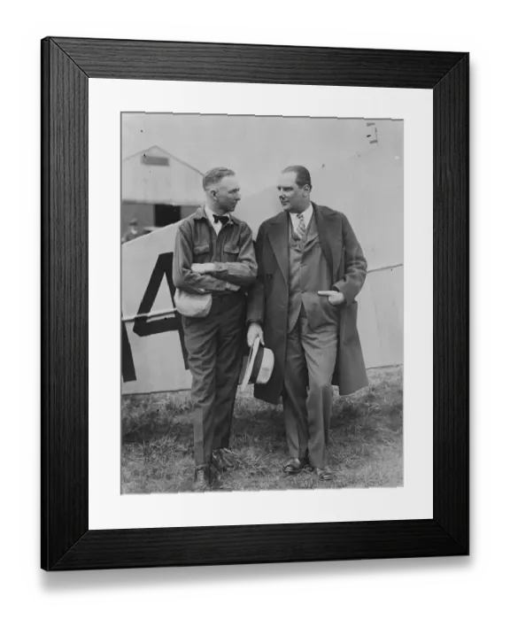 Framed Print : Mr C Chamberlin commences his Atlantic flight. Clarence Duncan Chamberlin ( November Framed Print : Mr C Chamberlin commences his Atlantic flight. Clarence Duncan Chamberlin ( November