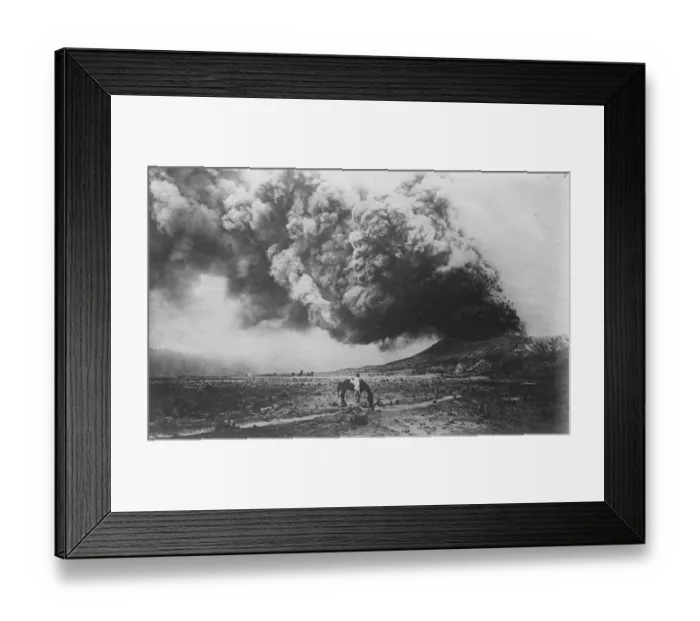 Framed Print : Aeroplane lands on volcano. The Bromo Volcano ( Eastern Java ) was in full eruption Framed Print : Aeroplane lands on volcano. The Bromo Volcano ( Eastern Java ) was in full eruption